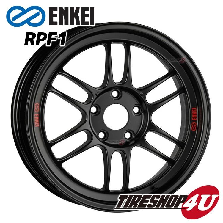 4本購入で送料無料 ENKEI RPF1 15インチ 15x7.0J 4/100 +41 MBK マット