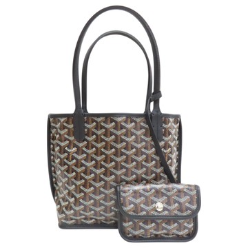 GOYARD 高雅德 黑色 Goyardine帆布 Anjou Mini 手提包 【二手名牌BRAND OFF】