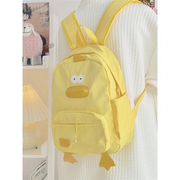 可愛搞怪寶媽外出雙肩包大容量百搭小書包小學初中少女學生背包女