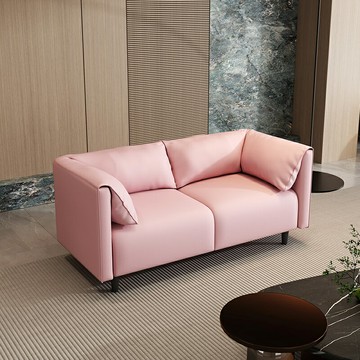 北歐雙人酒店沙發服裝店官方旗艦店出租房休息區科技布皮沙發123-YJ 保售後