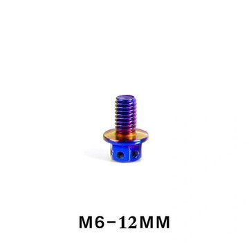 手慢無⚡M6 幻彩燒鈦法蘭外六角螺絲 304 不鏽鋼彩色電鍍螺栓 速可達機車煞車車殼改裝固定螺絲 田螺精選