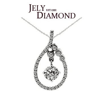 【JELY】華麗璀璨0.30克拉-H&A八心八箭美鑽項鍊