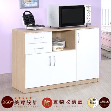 《HOPMA》美背三門二抽五格廚房櫃 電器櫥櫃 儲藏收納置物 微波爐櫃
