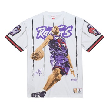 Mitchell & Ness NBA PLAYMAKER PLAYER SS TEE VINTAGE LOGO RAPTORS 男 短袖上衣 FC11151-TRAWHIT