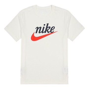 Men's Nike Sportswear Large Short Sleeve White T-Shirt