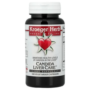 Kroeger Herb Co, 假絲酵母肝臟護理配方™，100 粒素食膠囊