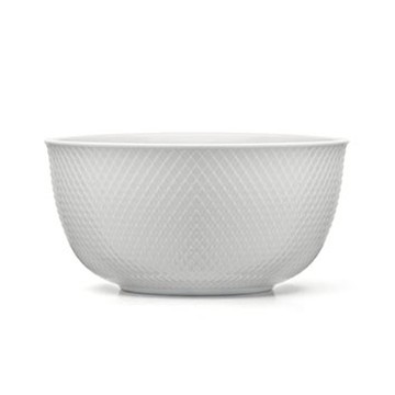 Rhombe 菱紋 服務碗（Ø 22cm、白）