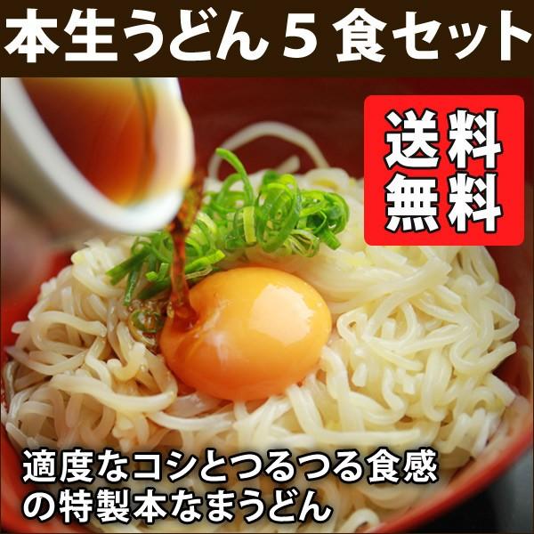 特製本生ざるうどん　５食(※麺つゆは付きません)　送料無料 業務用