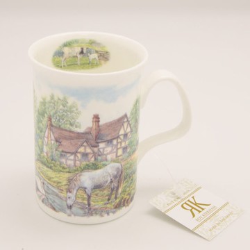 英國Roy kirkham320ML骨瓷杯 直筒馬克杯-老英國系列A