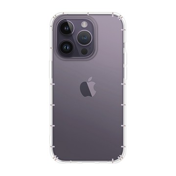 RedMoon APPLE iPhone 14 Pro 6.1吋 防摔透明TPU手機軟殼 鏡頭孔增高版(i14Pro)