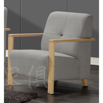 !新生活家具! 步步青雲 一人座 布沙發 亞麻布 套房沙發 北歐風 灰色 台灣製造 工廠