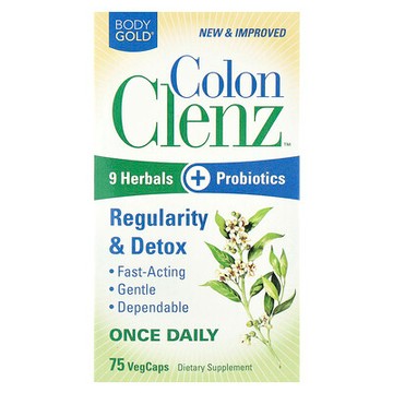 BodyGold, Colon Clenz™，75 粒素食膠囊