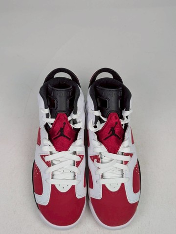 微瑕疵-左右腳中底鞋底泛黃 384665-106 5.5Y Jordan 6 Retro Carmine 2021 (GS)