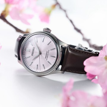 SEIKO 精工 Presage 經典系列 櫻色 限量版機械腕錶-38mm_6R51-00G0J.HCC003J1
