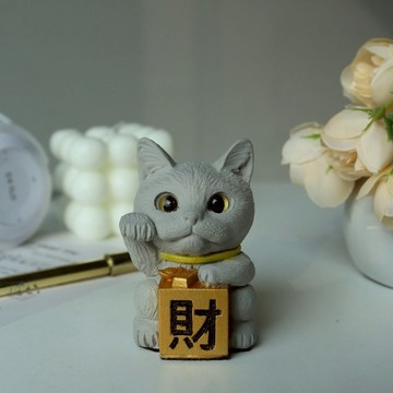曙MUSE 迷你招財貓擺飾