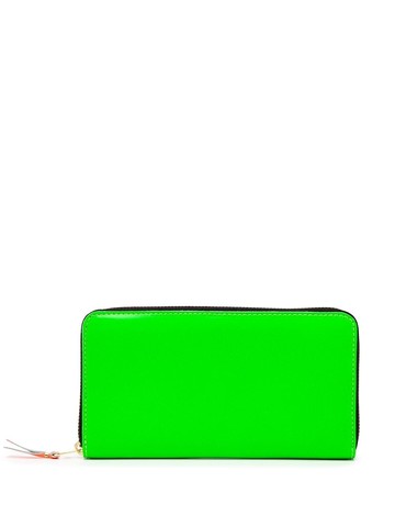 Comme Des Garçons Wallet - Super Fluo zip-around leather wallet - unisex - Goat Skin - One Size - Green