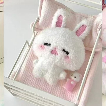 台灣出貨🌟 軟萌小咪兔毛絨掛件 少女心公仔 小兔玩偶 兔兔掛件 書包掛飾 包包掛件 腮紅小兔掛件 學生閨蜜掛件 禮物