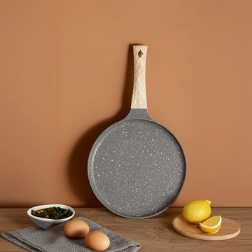 麥飯石平底不沾鍋煎盤 24CM 24CM