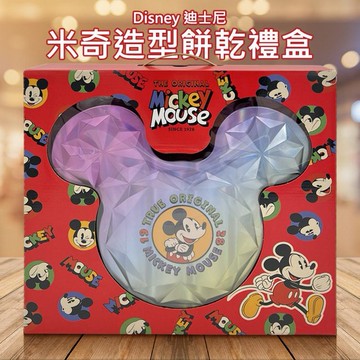 Disney 迪士尼~米奇造型餅乾禮盒(附餐盤)300g