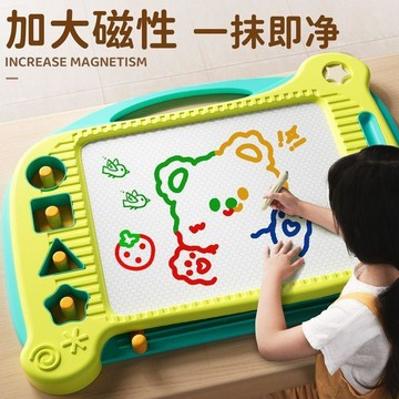【台灣出貨】兒童磁性畫板幼兒寫字板塗鴉板兒童畫畫板磁性彩色塗鴉板小黑板