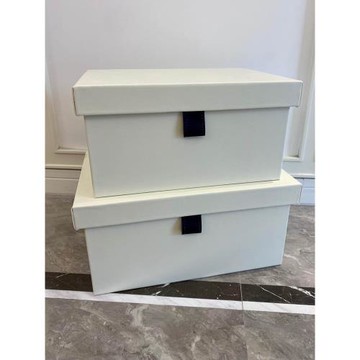 促銷價！樣板間裝飾盒擺件軟裝收納箱樣板房衣帽間皮質儲物整理箱