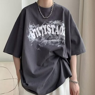 男生T恤 韓版 潮流 大尺碼 夏季 新款 日系 復古 潮牌 短袖 嘻哈 短袖上衣 短T(ATCT327)