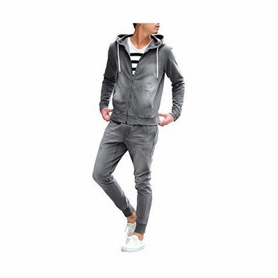 ルービック Rubik セットアップ メンズ パーカー トレーナー ジョガーパンツ スウェット パンツ カットデニム スキニー Xl グレ 通販 Lineポイント最大get Lineショッピング