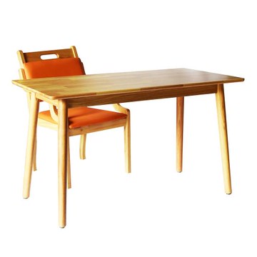 【Comfort House】橡膠實木120*60cm餐書桌