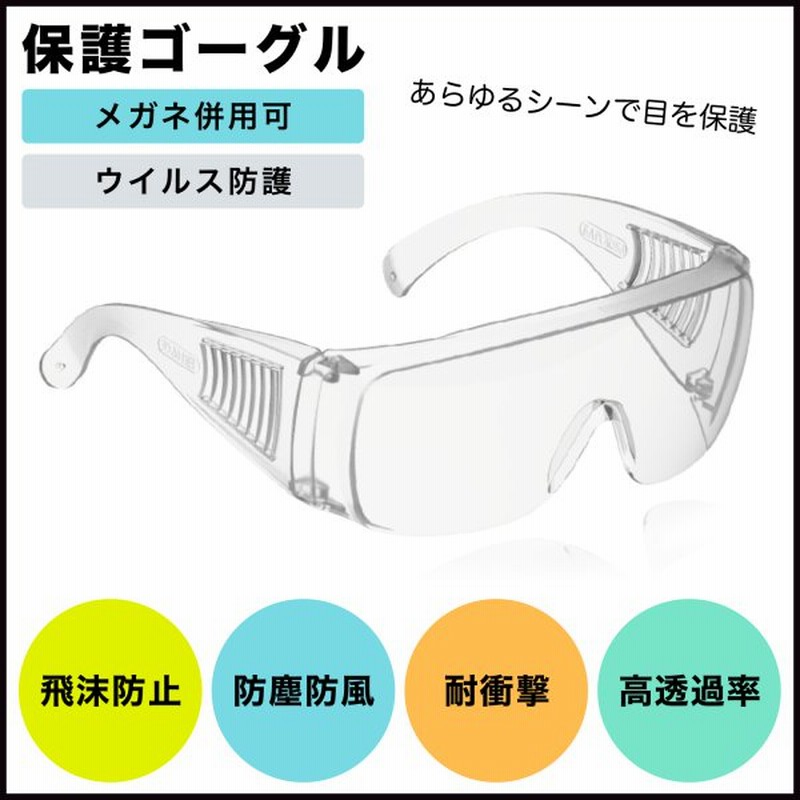 ゴーグル メガネ対応 コロナ対策 グッズ 花粉 保護メガネ 曇らない セフティグラス 通販 Lineポイント最大get Lineショッピング