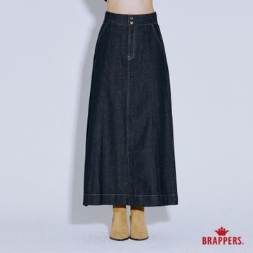 BRAPPERS 女款 新美尻系列-全棉長裙-深藍