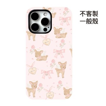 [CA2393]❥花天使鹿鹿&玫瑰花園款/二合一菲林殼防摔殼/磁吸殼Iphone17 16 15Pro Max防摔殼