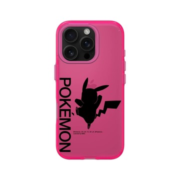 iPhone 16 Pro Clear 粉漾桃 - 寶可夢 Pokemon - 皮卡丘剪影