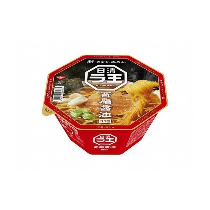 12個セット 日清食品 ラ王 背油醤油 カップ 112g x12コ 代引不可