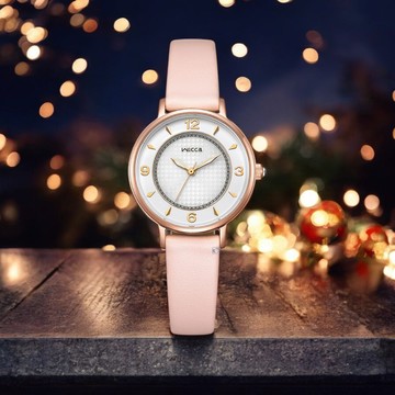 CITIZEN 星辰錶 Wicca 千鳥格紋 太陽能錶 女錶 送禮首選 KP3-465-16