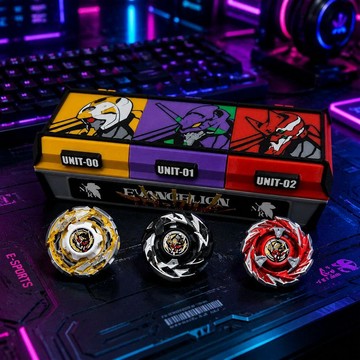 戰鬥陀螺初號機收納盒 BeybladeX比賽3格 EVA塗裝 戰鬥陀螺專用保護盒 戰鬥陀螺收納盒 收納盒 戰鬥陀螺 禮物