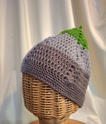 鉤織。花花精靈帽 Greenland