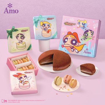 期間限定【阿默蛋糕】飛天小女警限定甜點 自己選（達克瓦茲騎士/波士頓派）