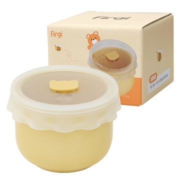 Firgi 蜜罐陶瓷副食品密封保鮮盒組  1組  250ml  黃油黃