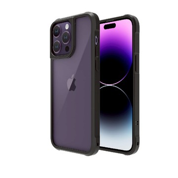 ABSOLUTE｜LINKASEAIR iPhone14 Pro Max 6.7吋三顆鏡頭 防摔抗黃大猩猩玻璃掛繩保護殼-耀岩黑