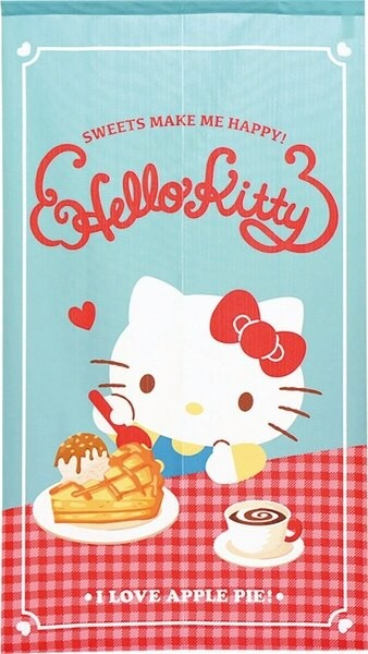 【震撼精品百貨】凱蒂貓 Hello Kitty SANRIO三麗鷗 凱蒂貓 HELLO KITTY 門簾 甜點(85X150CM)*91927 震撼日式精品百貨