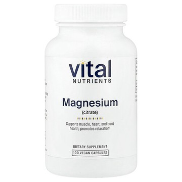 Vital Nutrients, 檸檬酸鎂，100 粒全素膠囊（每粒膠囊 150 毫克）