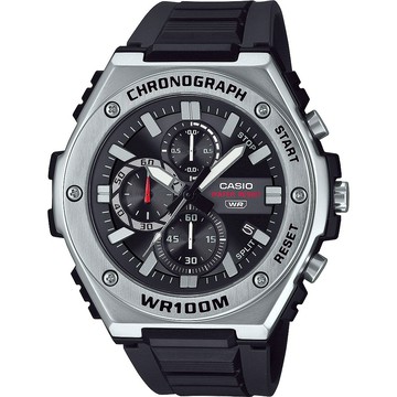 CASIO 卡西歐 運動風三眼計時手錶-黑 MWA-300H-1AV