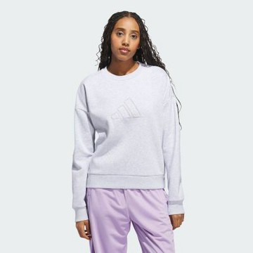 Adidas 愛迪達 W Co Pearl Swt JM4208 女 長袖上衣 休閒長袖 灰 亞版