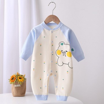 春秋嬰兒連體衣新生兒無骨哈衣寶寶卡通長袖連身衣四季款爬服可愛鑫弘-萌寶童裝可開發票