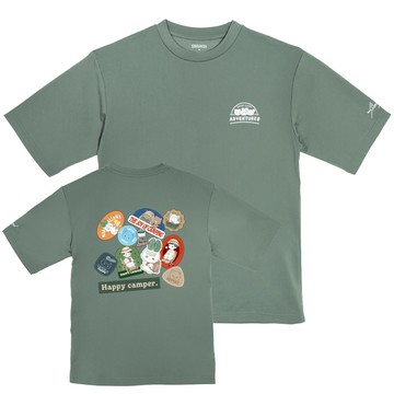 機能圓領寬版Tee｜吉文考古｜HappyCamper #R20090D099