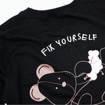 Bearbelllie 刺繡大學T