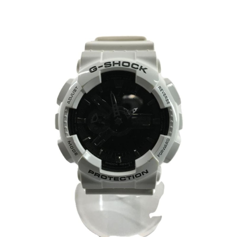 CASIO◆クォーツ腕時計・G-SHOCK/デジアナ/WHT