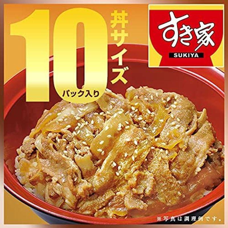 すき家 豚生姜焼き丼の具 120g (10パック) 冷凍