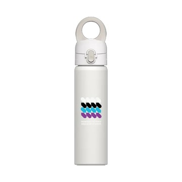 磁吸水壺 AquaStand 不鏽鋼 700cc - 附吸管 白 - PRIDE 2024: Love in All Forms - 魅力，堅不可摧
