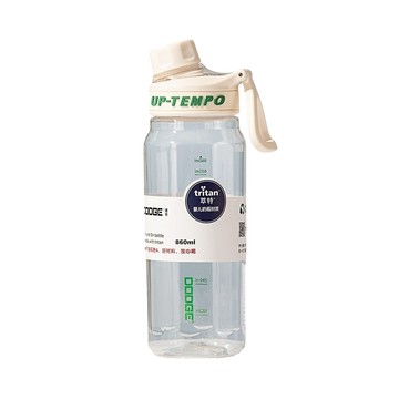 【H&R安室家】Dodge 道奇Tritan扭蓋刻度水壺 運動水壺860ml(H01)白